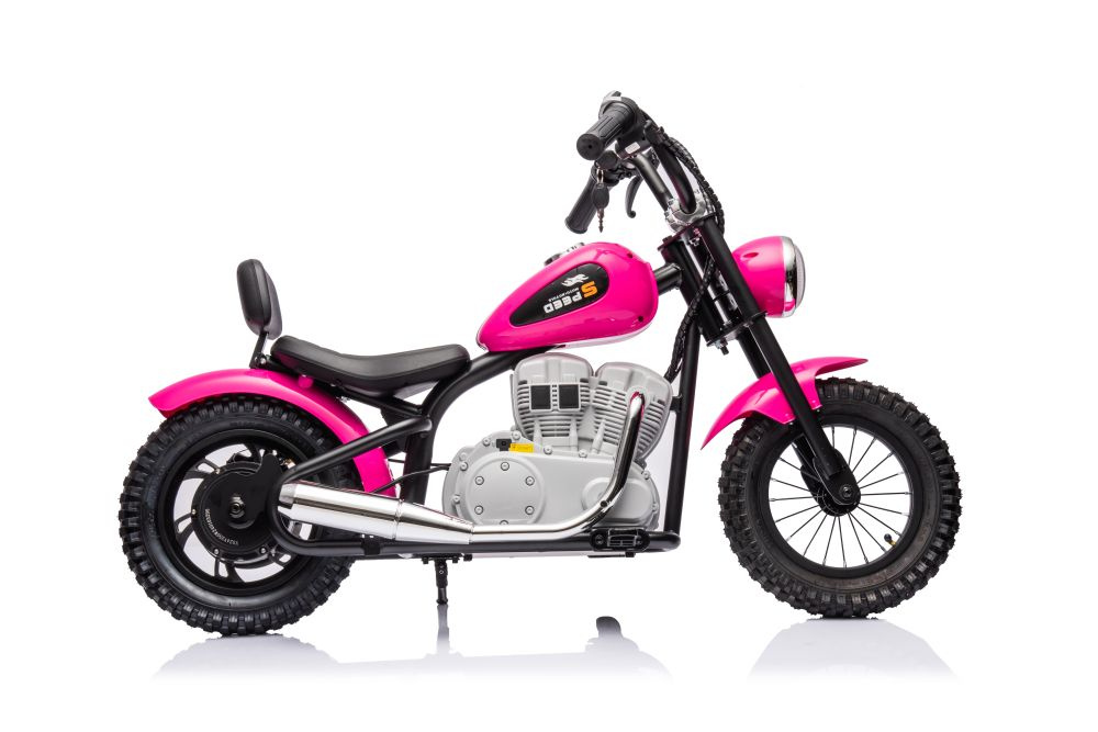 Akumuliatorinis motociklas a9902 36v rožinis