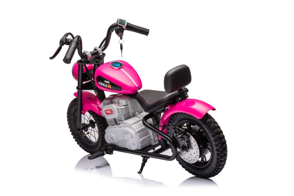 Akumuliatorinis motociklas a9902 36v rožinis