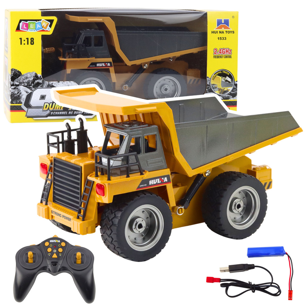 Huina 1533 9 kanalų rc savivartis 1:18