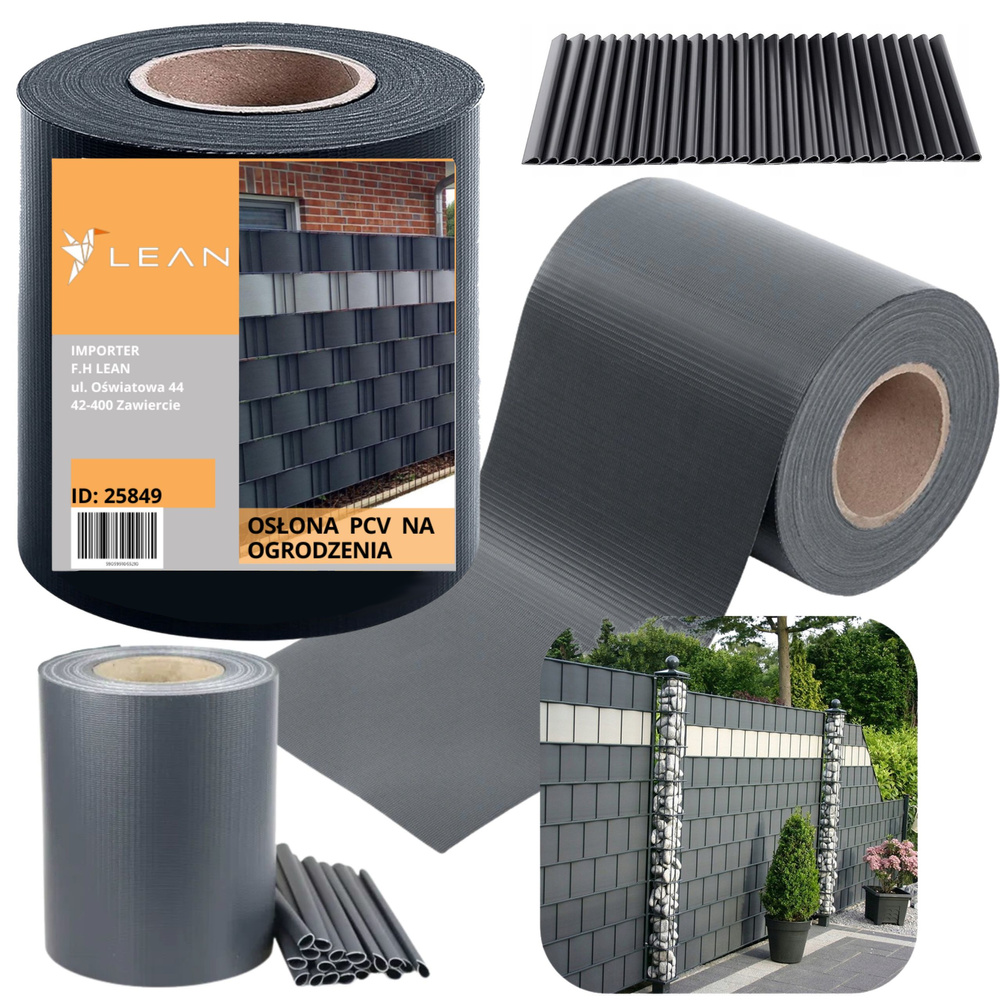 Tvoros juosta pvc su uv apsauga 19x35 cm, 20 spaustukų