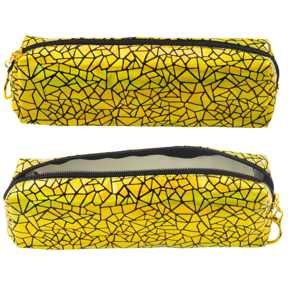 Auksinis holografinis penalas, 20x6.5 cm