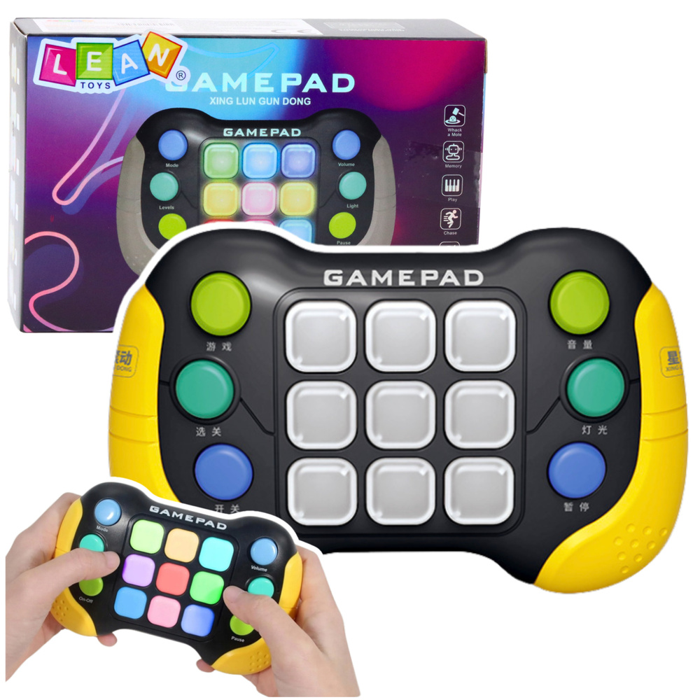 Žaidimų pultas pop-it su led ir 5 režimais