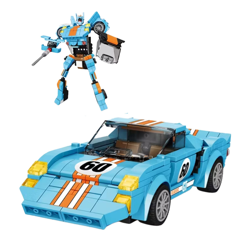 Konstruktorius automobilis-robotas 2in1 336 dalys