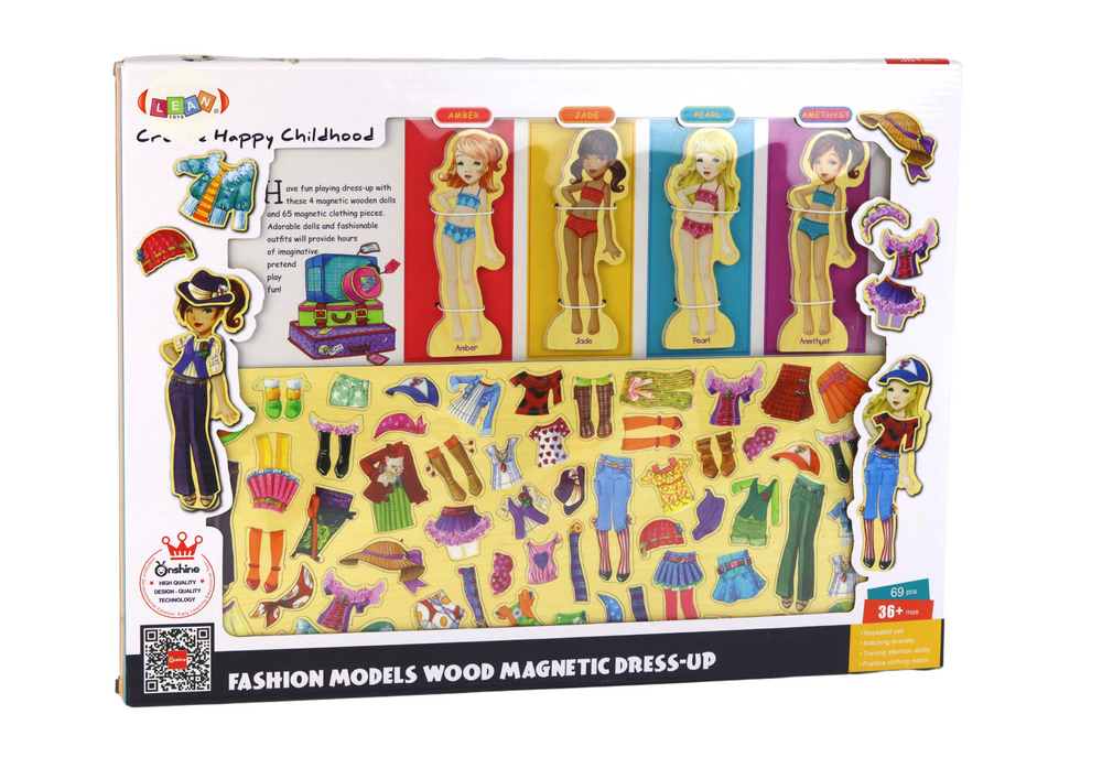 Dėlionė lėlių apranga Lean Toys, 65 d.