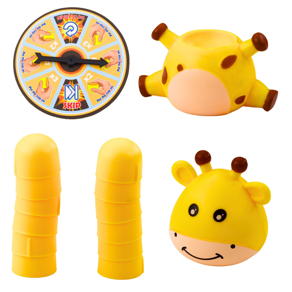 Žaidimas vaikams giraffe - puodelių dėliojimas