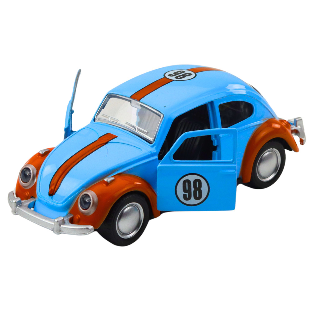 Klasikinis metalinis automobilis su atgaline pavara ir atidaromomis durimis 2