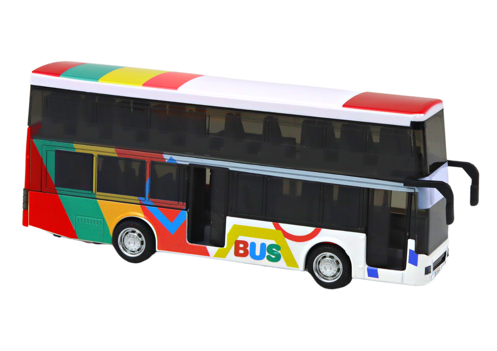 Dviejų aukštų autobusas lean toys su garsais