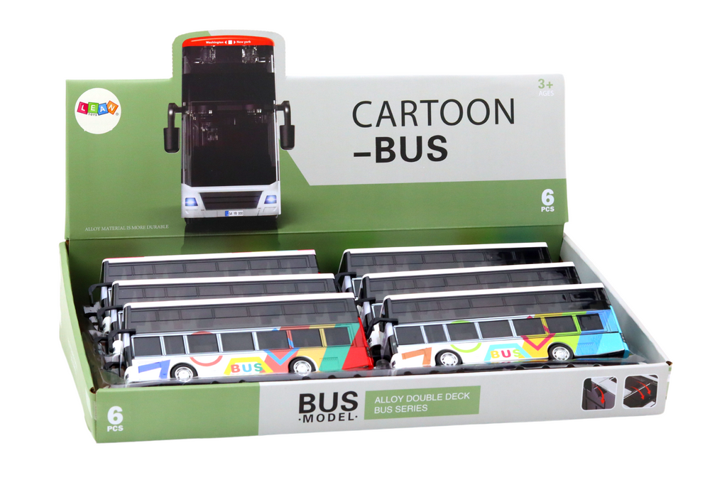 Dviejų aukštų autobusas lean toys su garsais