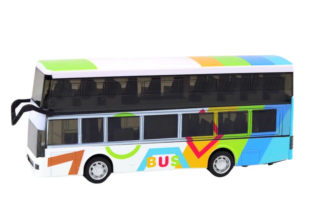 Dviejų aukštų autobusas lean toys su garsais