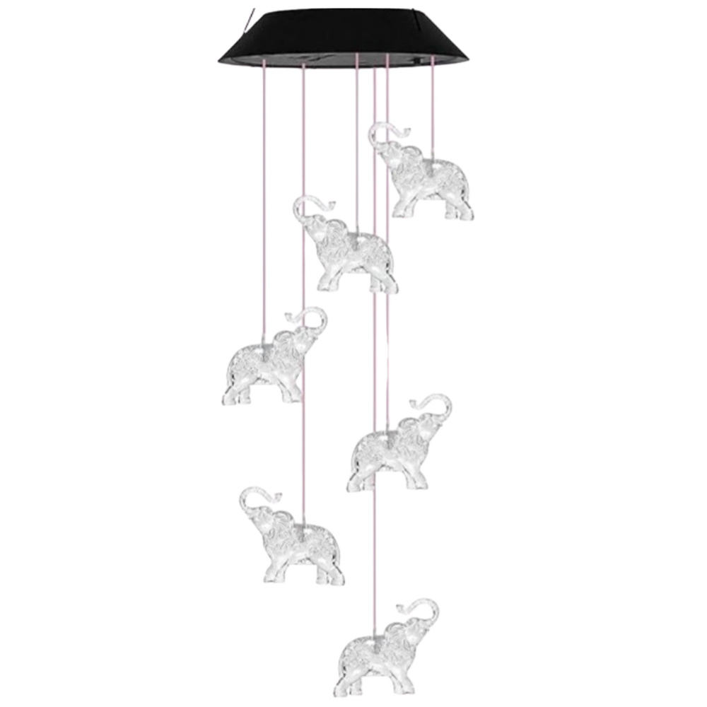 Saulės sodo led šviestuvas drambliai, 70 cm