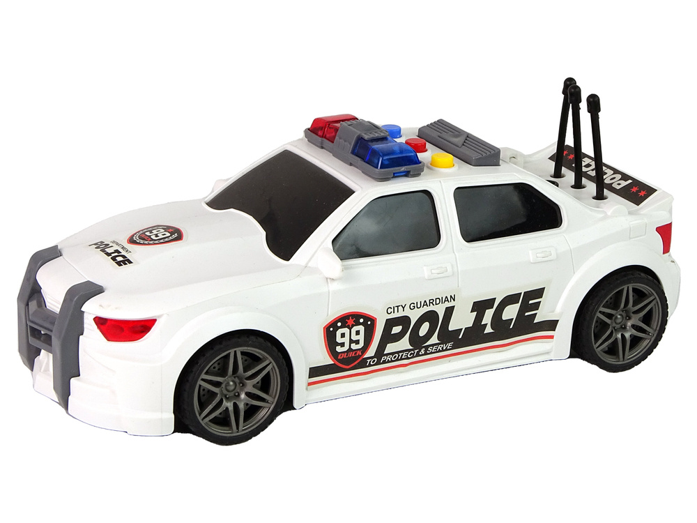 Policijos sportinis automobilis 1:16 su garsu