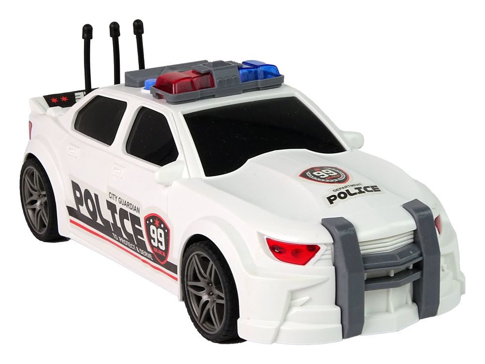 Policijos sportinis automobilis 1:16 su garsu