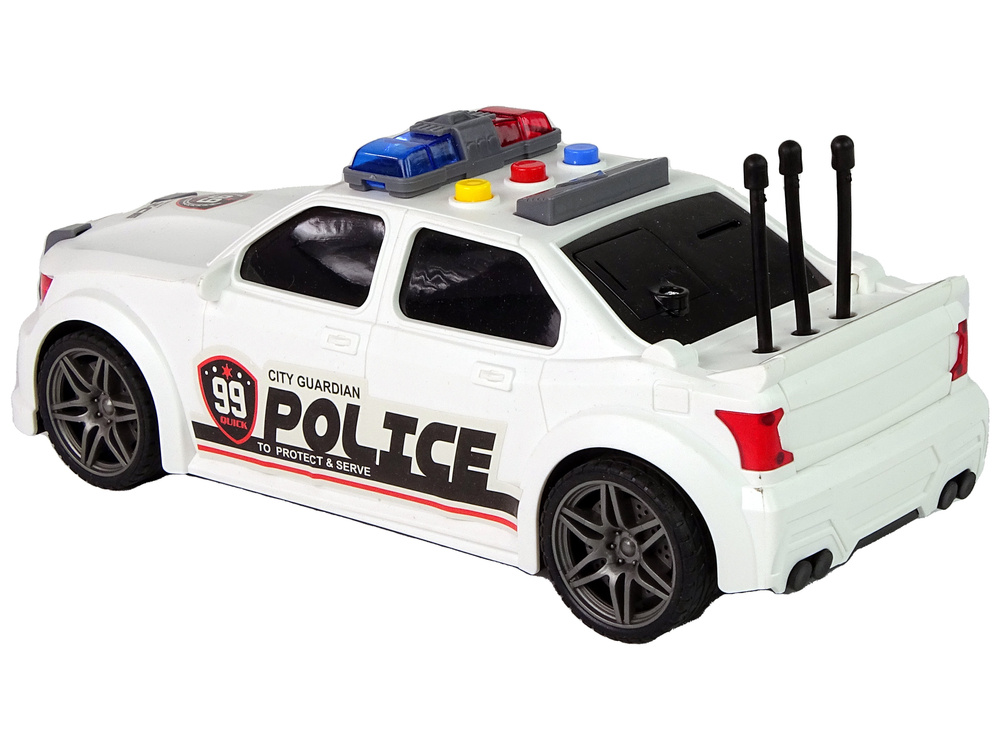 Policijos sportinis automobilis 1:16 su garsu