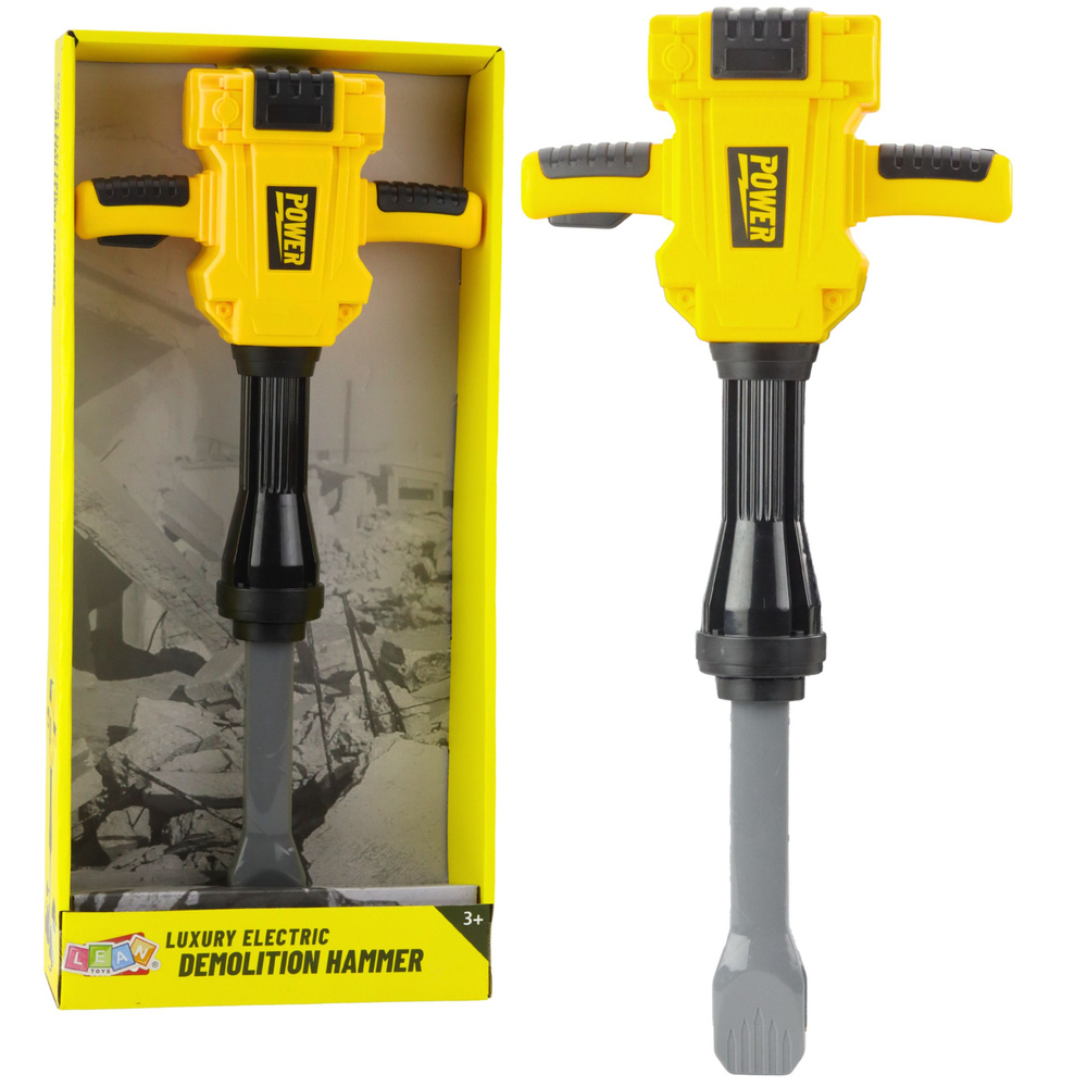 Vaikiškas demontavimo plaktukas su šviesos, garso ir vibracijos efektais, 45.5 cm
