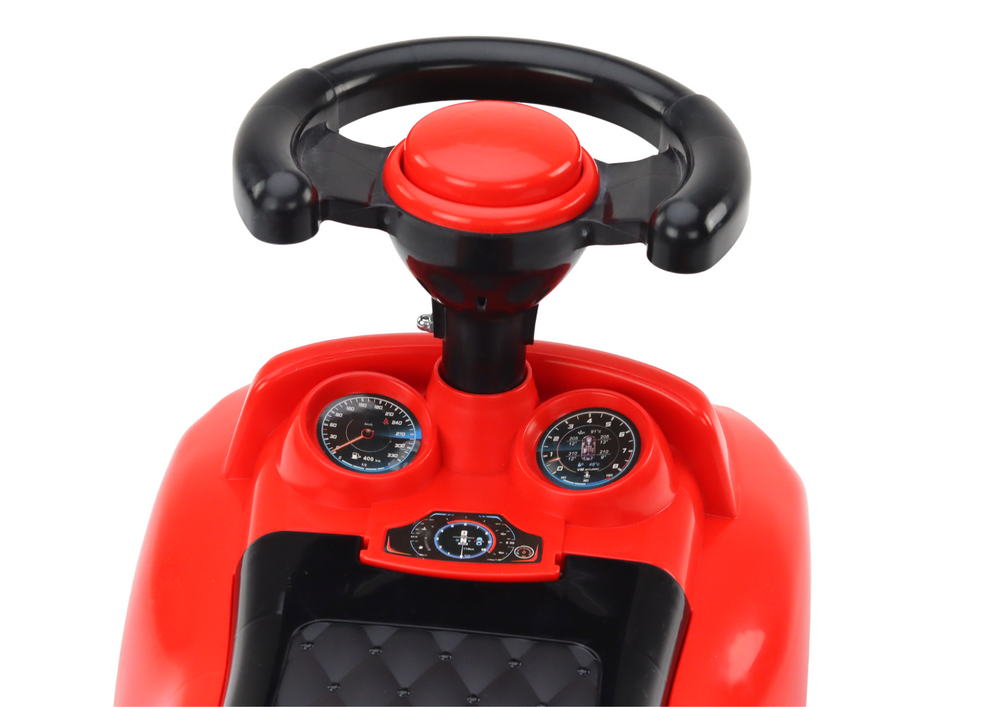 Automobilis su atlošu Lean toys, raudonas