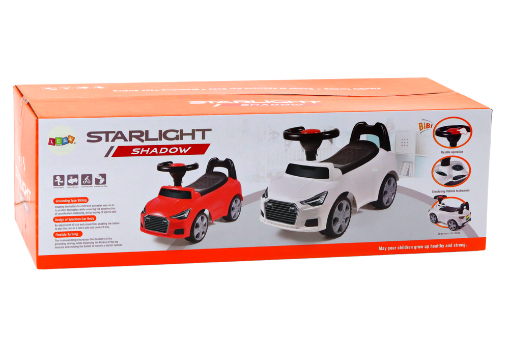 Automobilis su atlošu Lean toys, raudonas