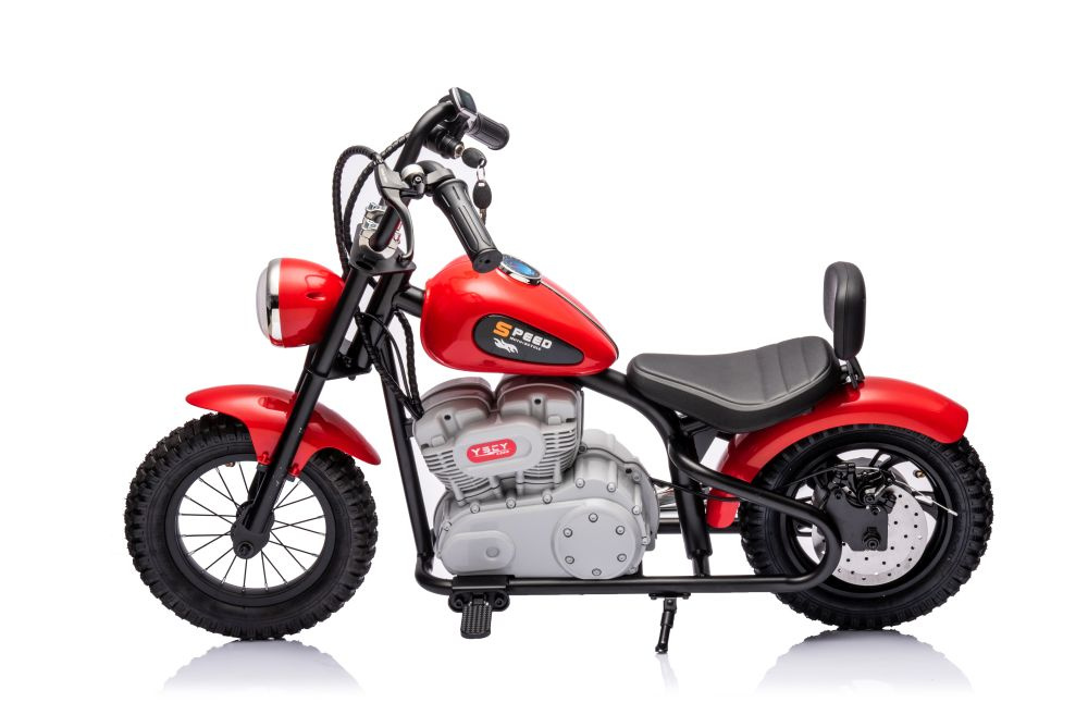 Akumuliatorinis motociklas a9902 36v raudonas