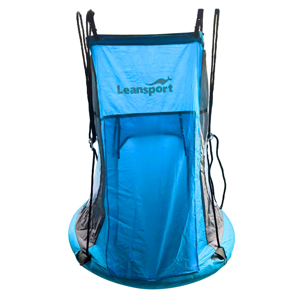 Sūpynės palapinė leansport „gandro lizdas“ mėlyna 90-100 cm