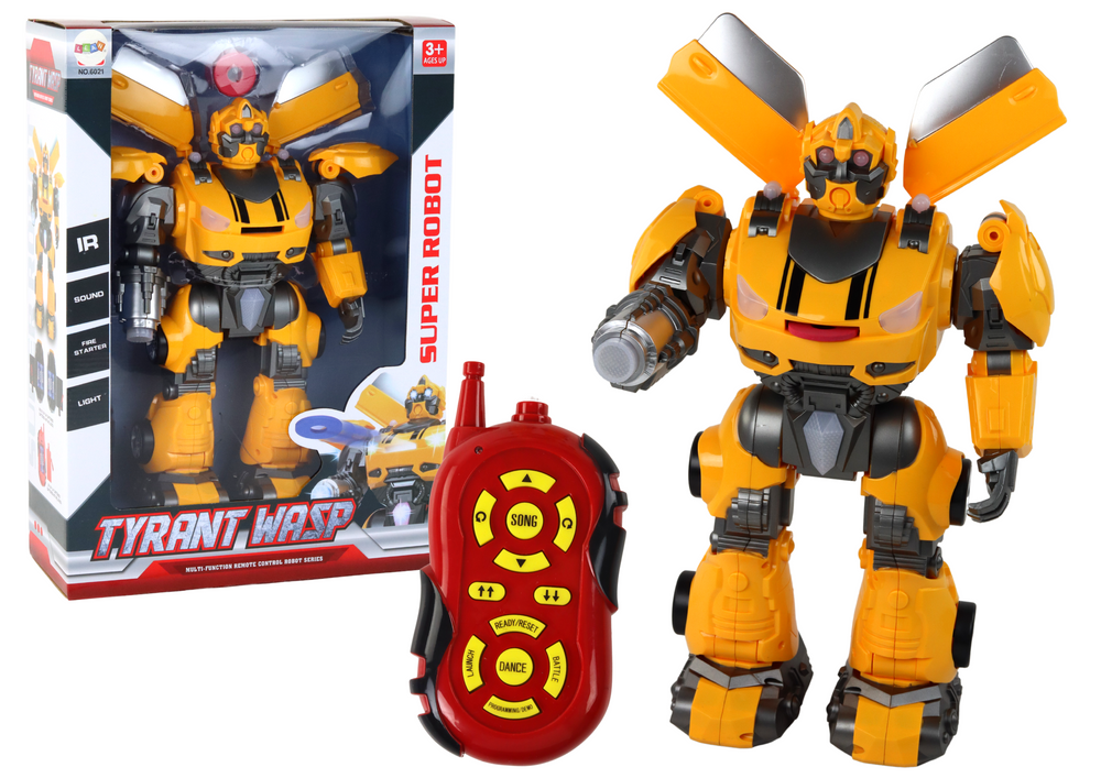 Nuotoliniu Būdu Valdomas Robotas Lean Toys, Geltonas