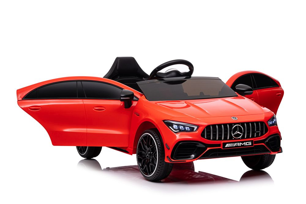 Vienvietis elektromobilis vaikams mercedes cla 45s amg, raudonas