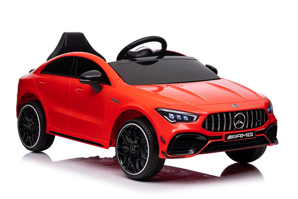 Vienvietis elektromobilis vaikams mercedes cla 45s amg, raudonas