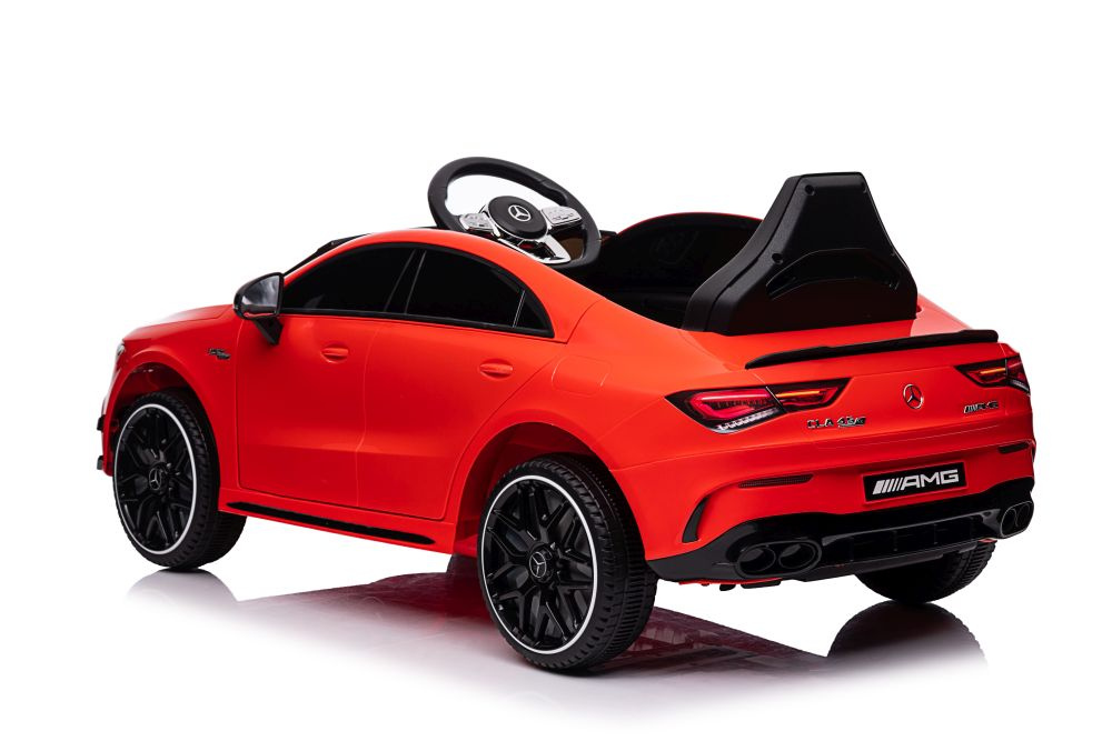 Vienvietis elektromobilis vaikams mercedes cla 45s amg, raudonas