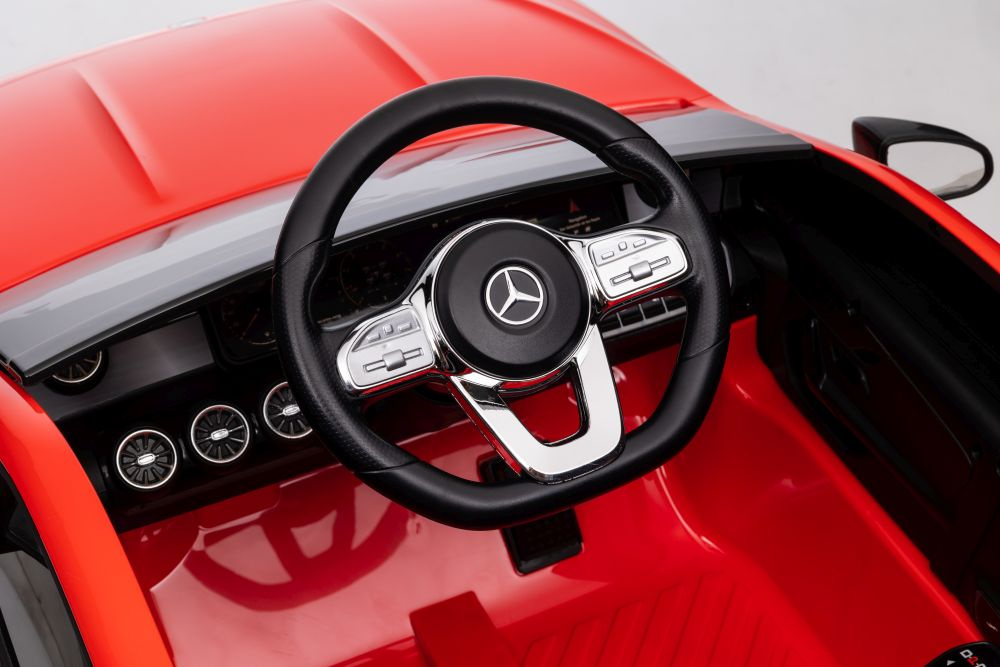 Vienvietis elektromobilis vaikams mercedes cla 45s amg, raudonas