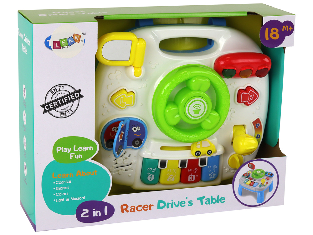 Edukacinis interaktyvus stalas 2in1 lean toys