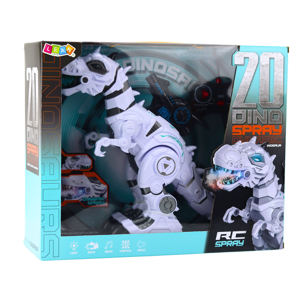 Nuotoliniu būdu valdomas robotas dinozauras su dūmų efektu 3