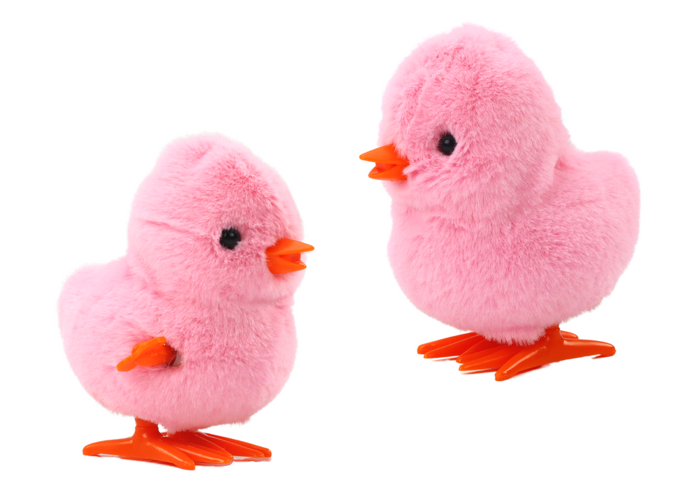 Prisukamas viščiukas lean toys, rožinis