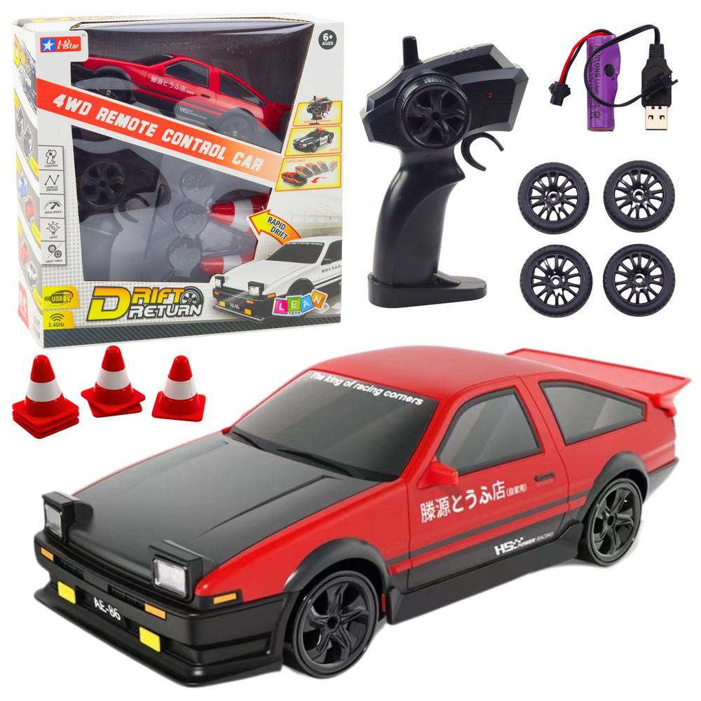 Nuotoliniu būdu valdomas driftinis automobilis rc 4wd