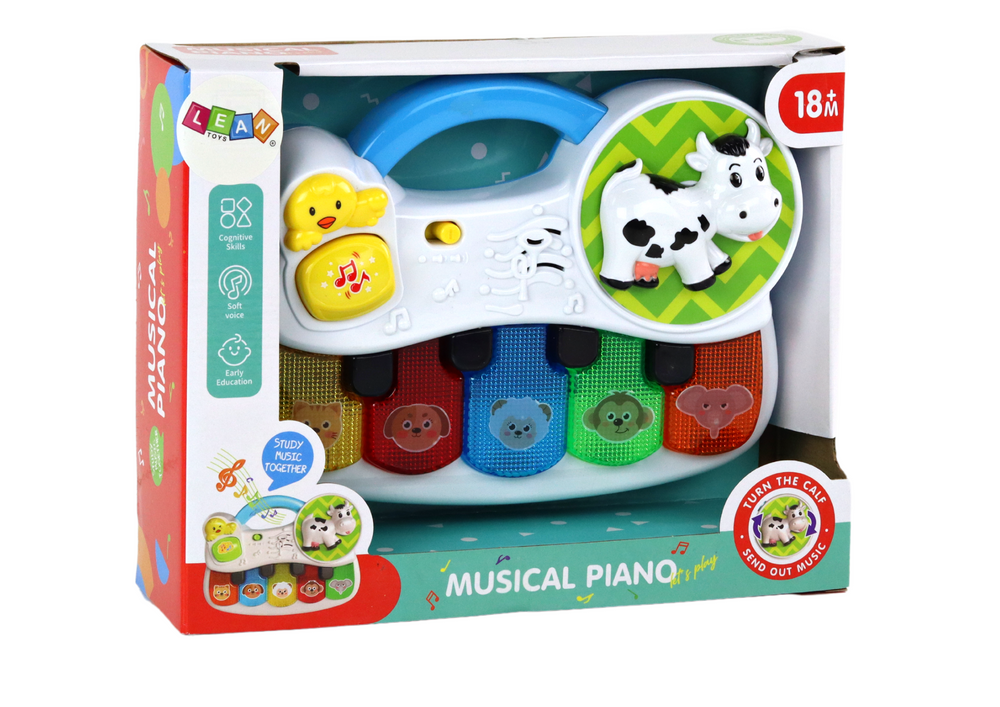 Vaikiškas pianinas su garsais lean toys