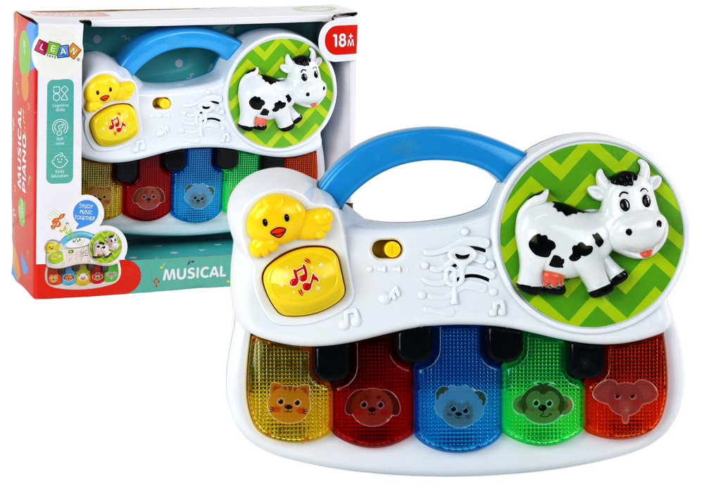 Vaikiškas pianinas su garsais lean toys