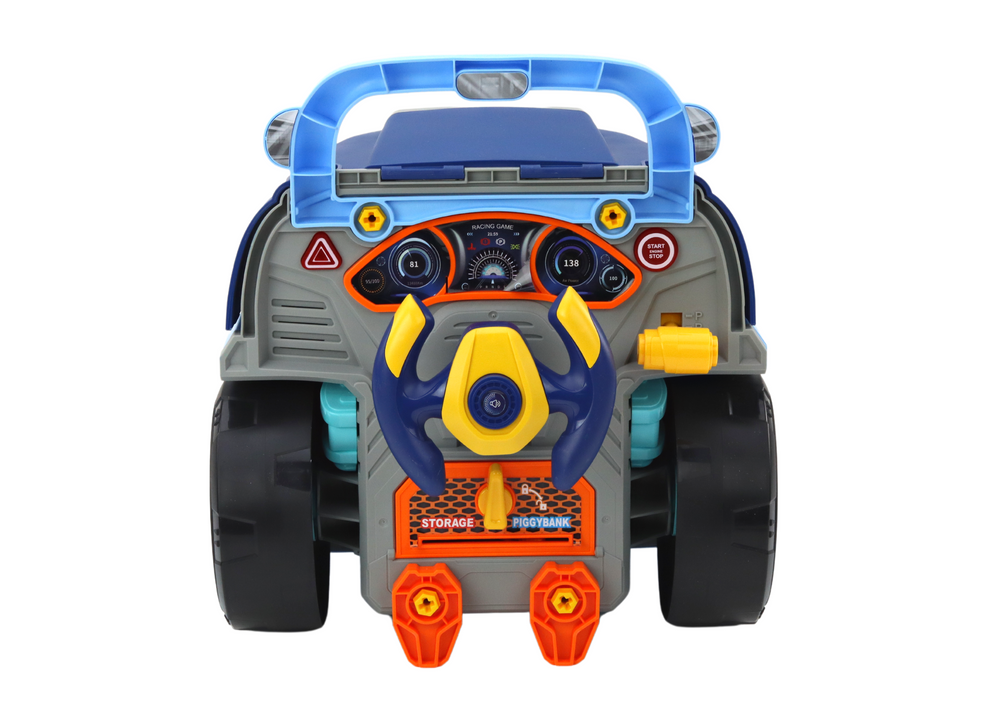 Žaislinio krovininio automobilio variklio ardymo rinkinys lean toys, mėlynas, 6 d.