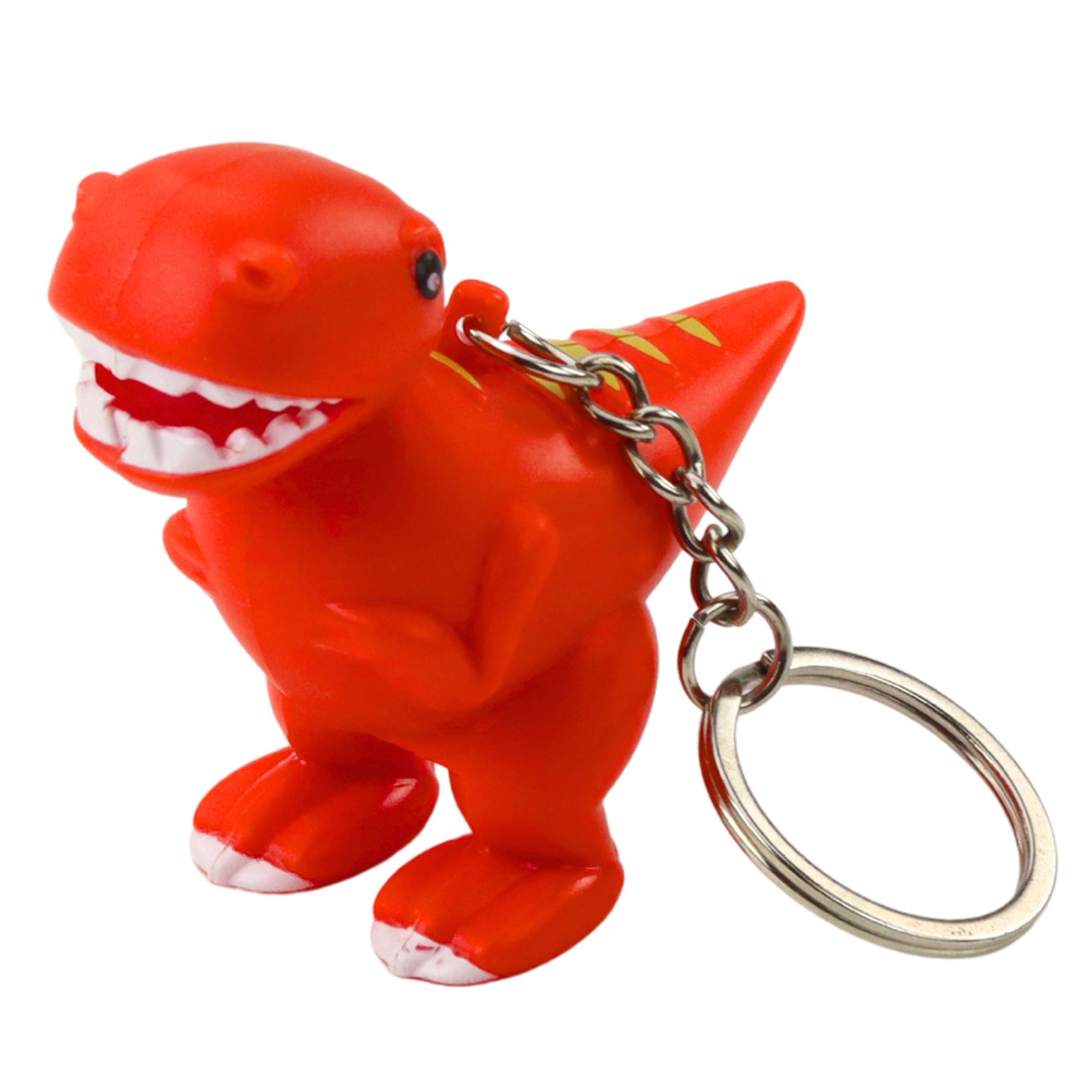 Dinozauras led raktų pakabukas su garsu, 6x5.5 cm 3