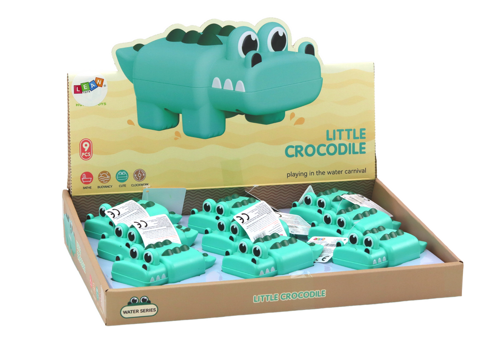 Vonios žaislas krokodilas lean toys, 1 vnt.