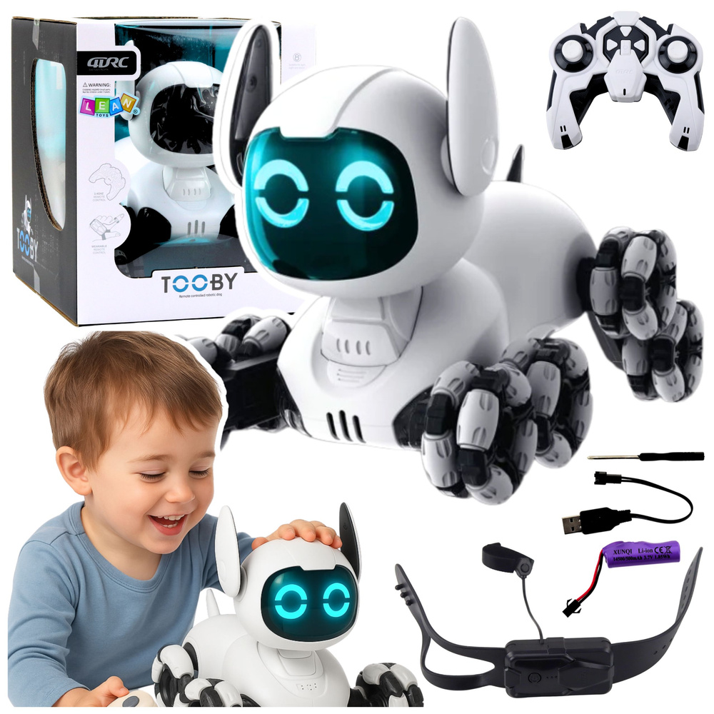 Interaktyvus robotas TOOBY šuo su nuotoliniu valdymu