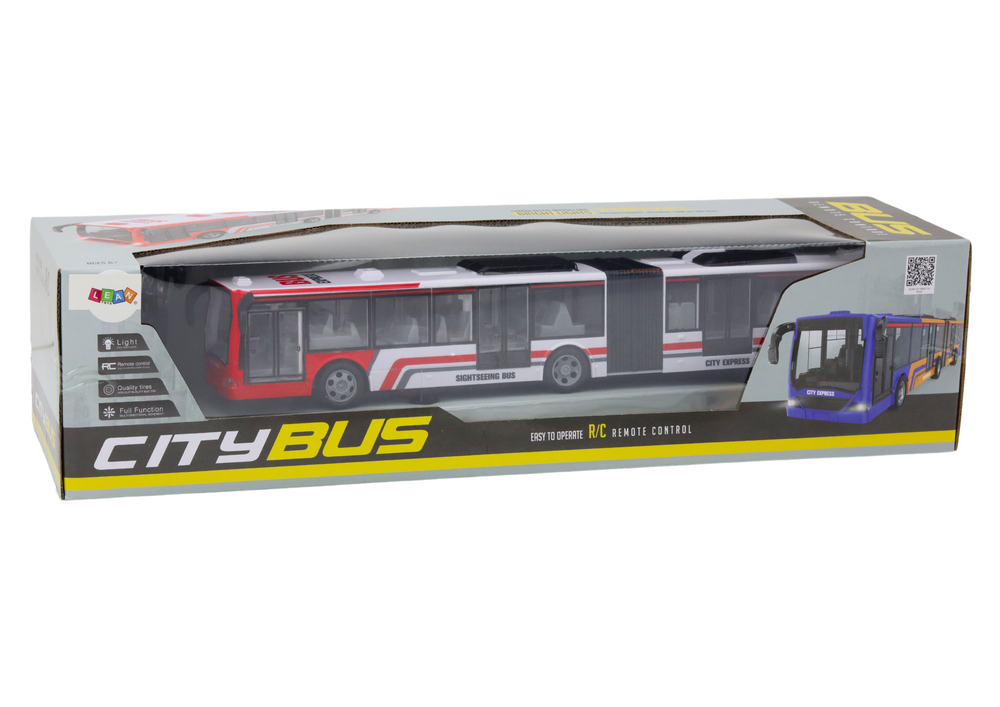 Nuotoliniu būdu valdomas autobusas lean toys, įvairių spalvų
