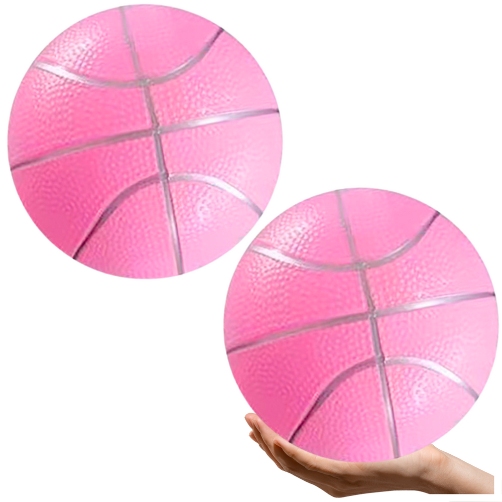 Pastelinio rožinio atspalvio guminis kamuolys 20 cm