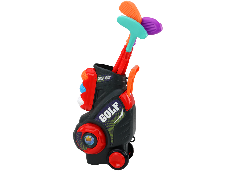 Vaikiškas mini golfo rinkinys vežimėlyje lean toys