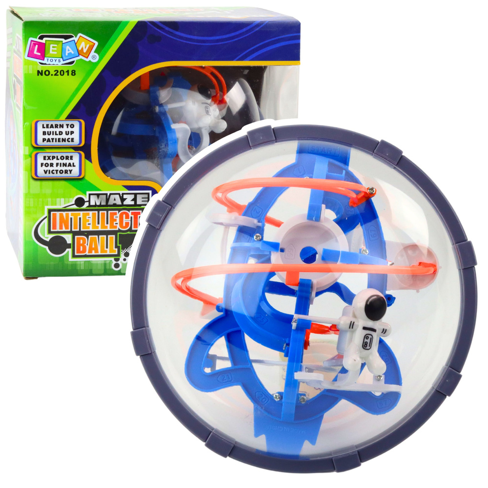 3d labirinto kamuolys, 18 cm, 80 kliūčių