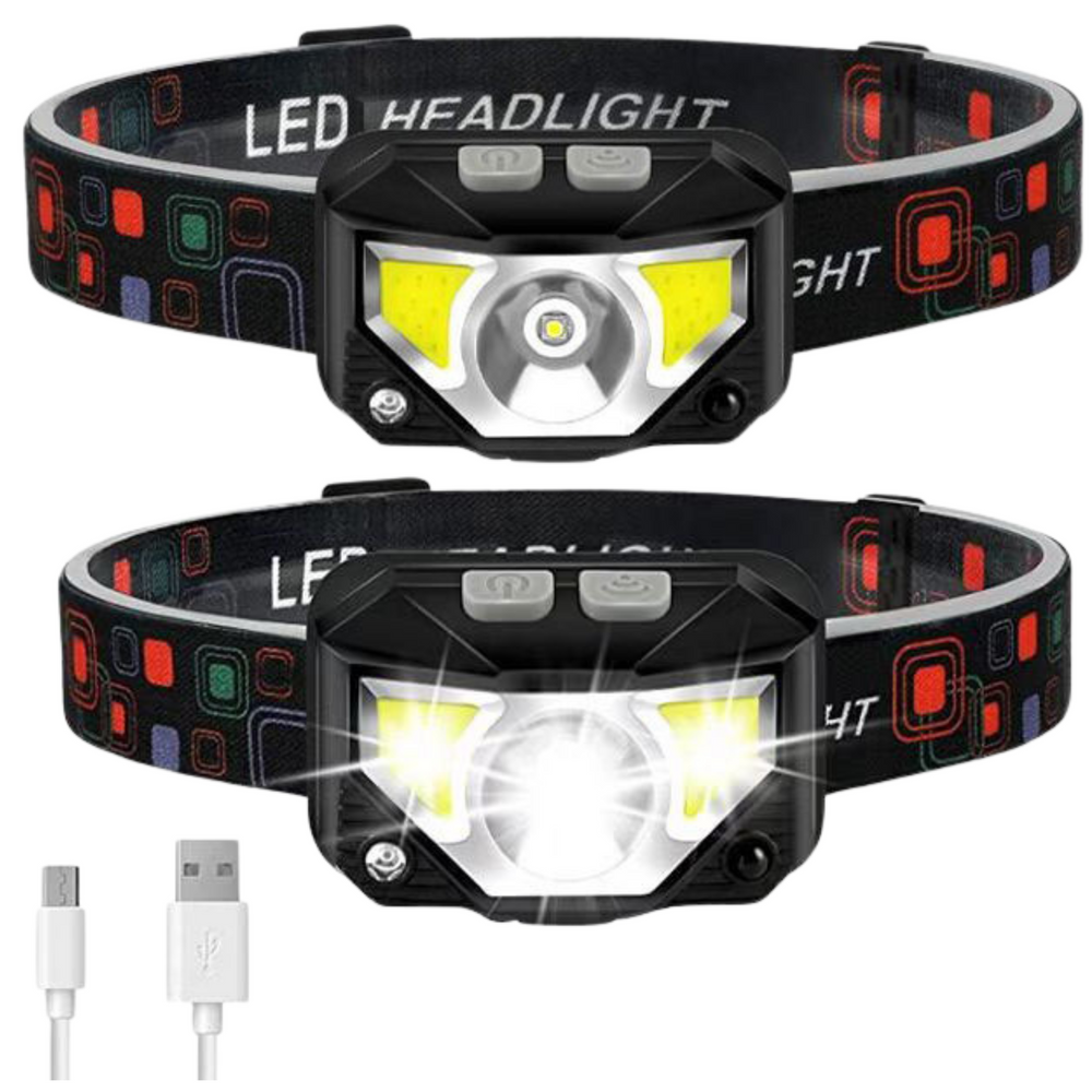 LED žibintuvėlis su judesio jutikliu ir 6 apšvietimo režimais