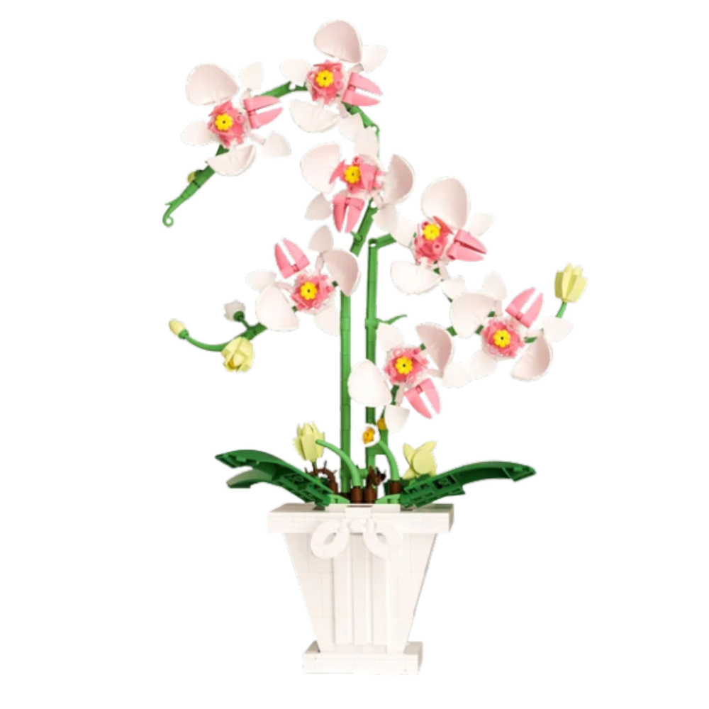 Konstravimo blokų rinkinys 'elegant orchid' (718 detalių)