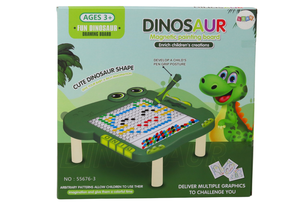 Edukacinė magnetinė lenta/stalas dinozauras lean toys