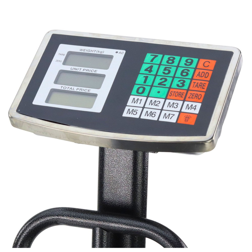 Elektroninės platforminės svarstyklės su lcd ekranu, 200 kg, 20 g tikslumas
