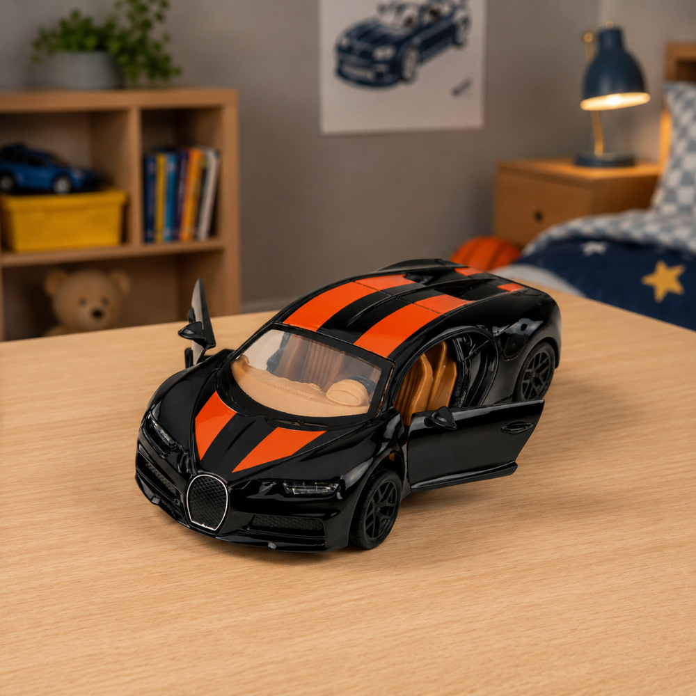 Metalo sportinis automobilis 1:32 3