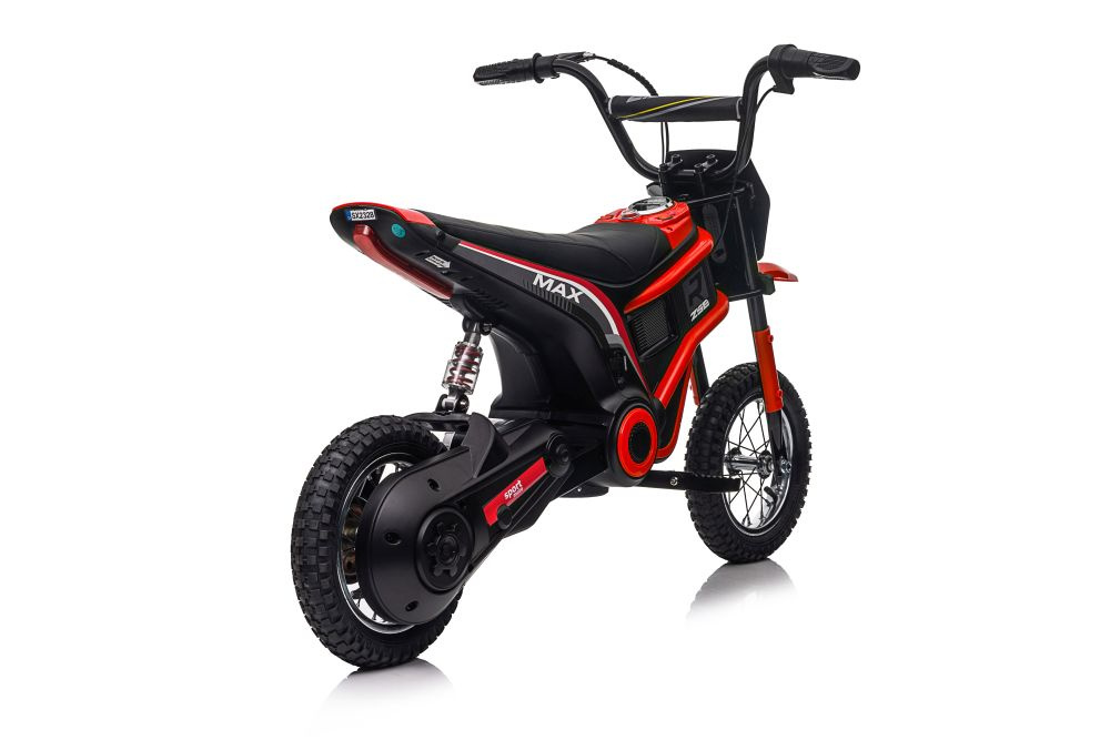 Raudonas sx2328 varomasis motociklas