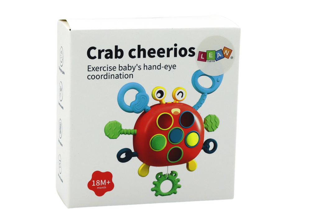 Sensorinis interaktyvus žaislas krabas lean toys