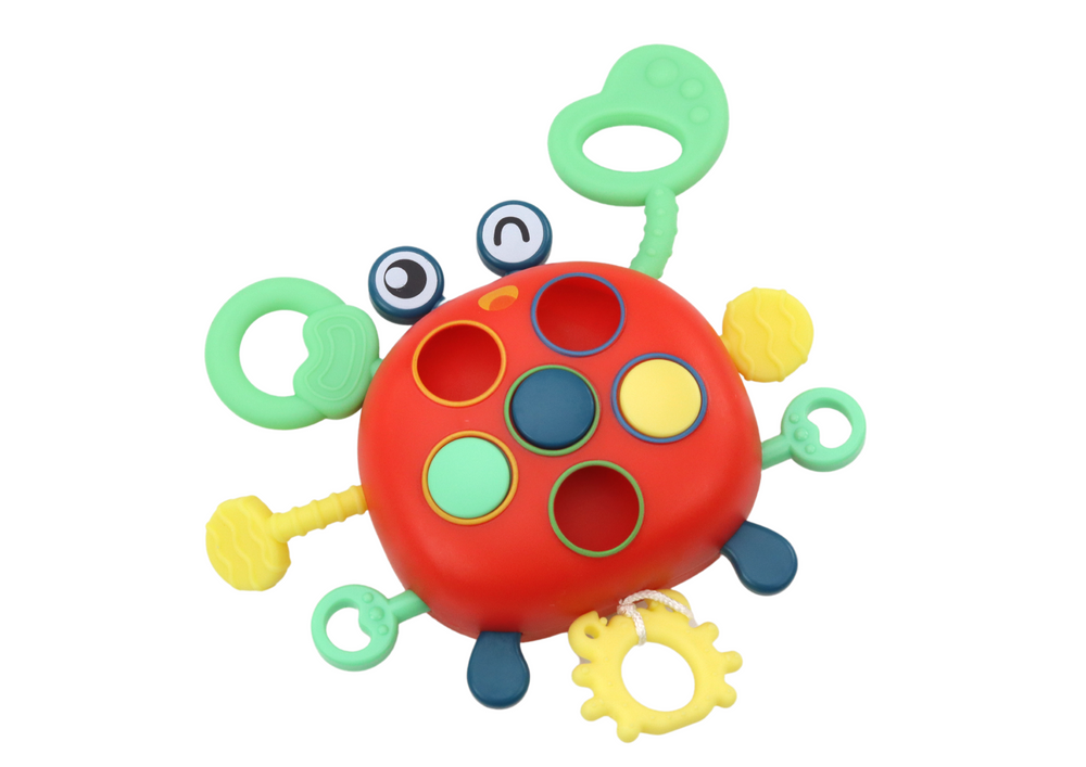 Sensorinis interaktyvus žaislas krabas lean toys