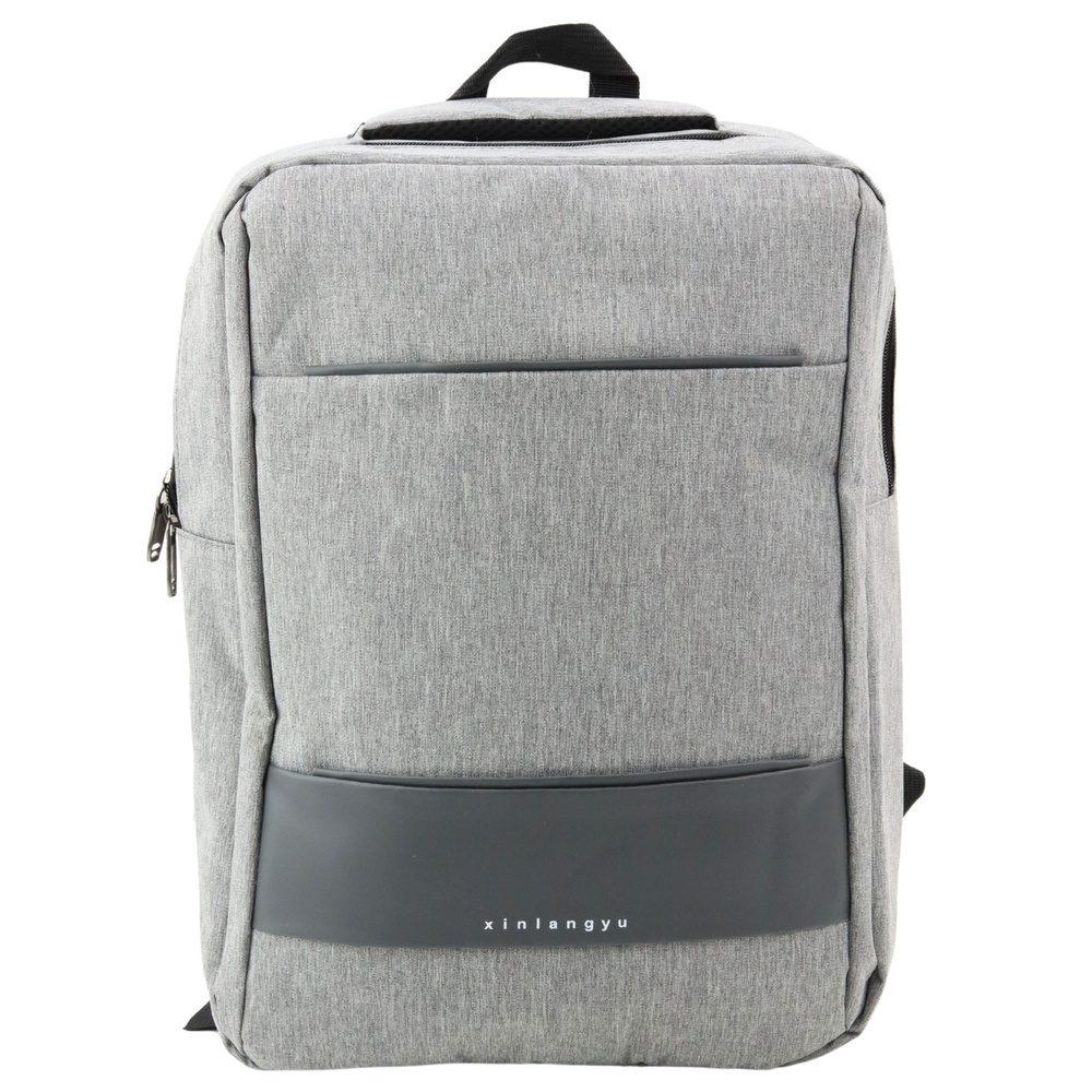 Pilkas miesto kuprinė su usb, 14l